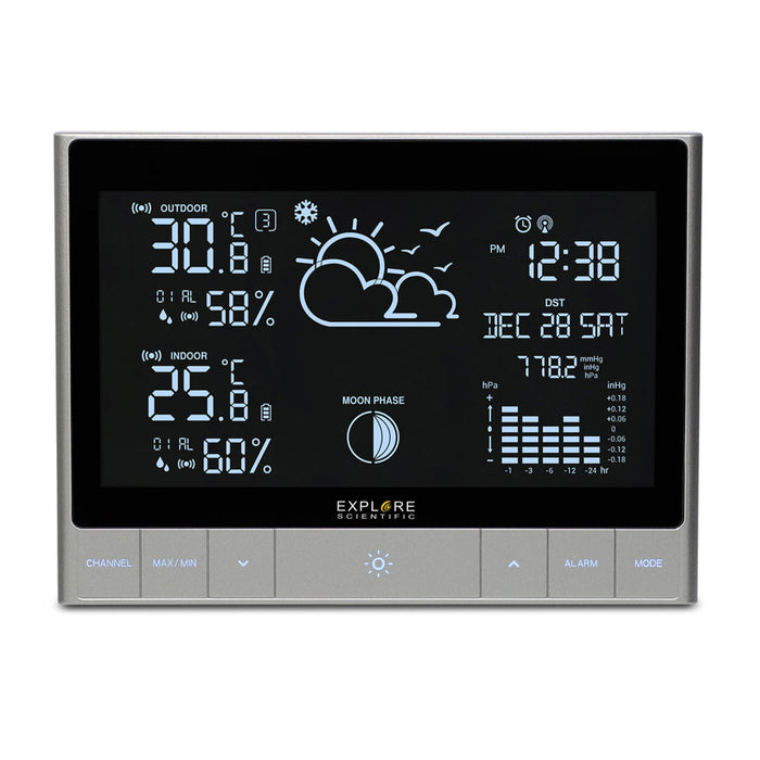 Advanced Weather Station with LED Touch Keys