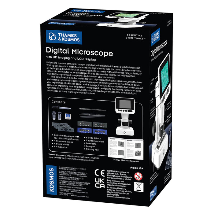 Box of Thames & Kosmos Digital Microscope on a white background