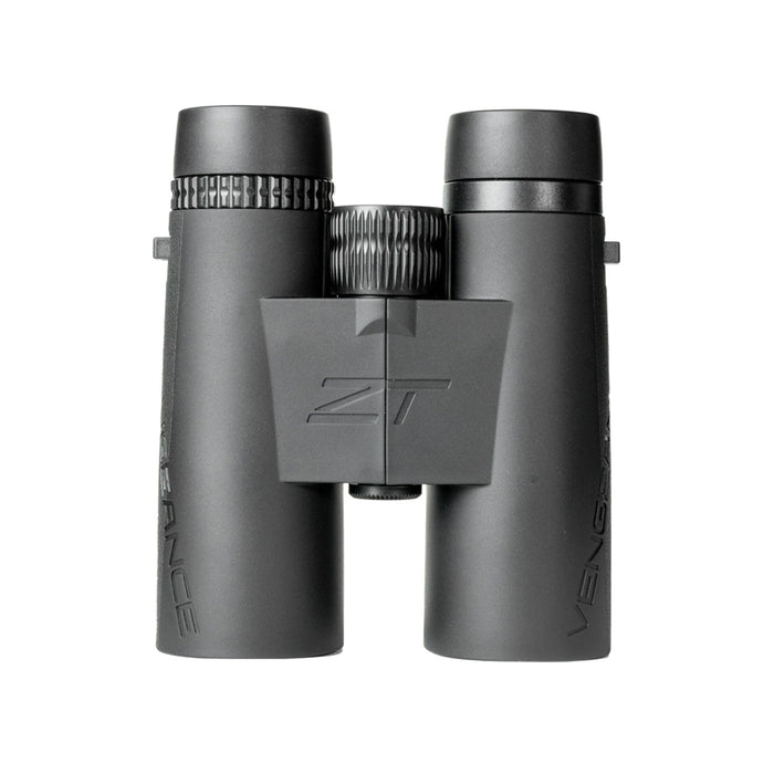 Black binoculars with 'ZT' logo on a white background