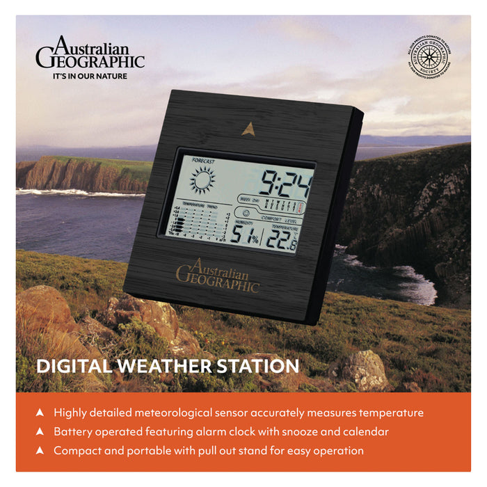 Australian Geographic Digital Weather Station - Dark Wood