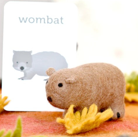 Felt wombat toy