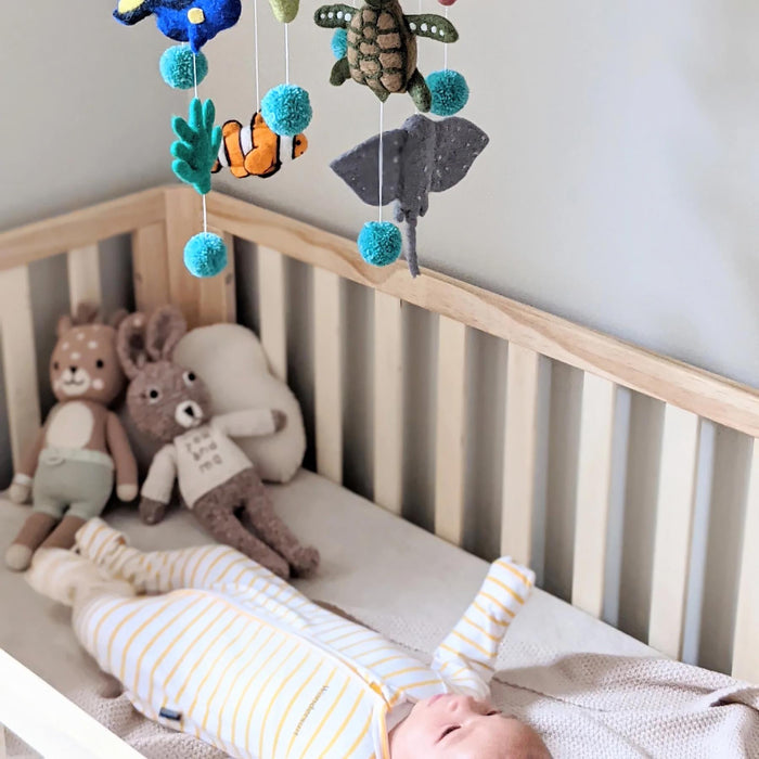 Coral Reef Sea Creatures baby cot mobile
