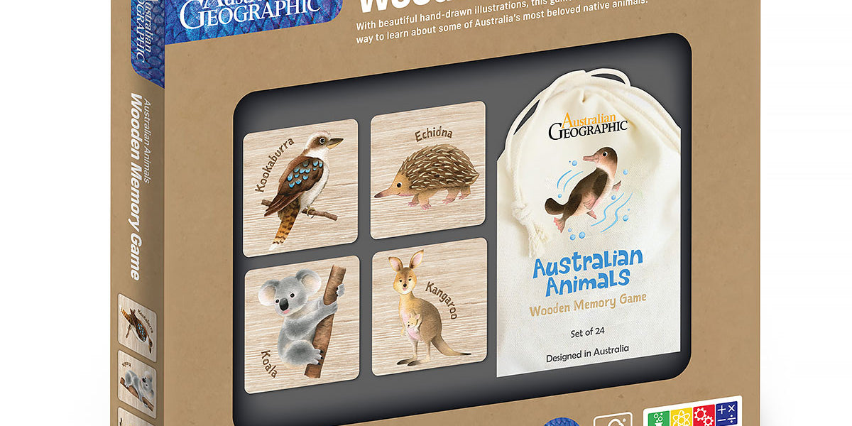 Kadink Wooden Memory Game Australian Animals